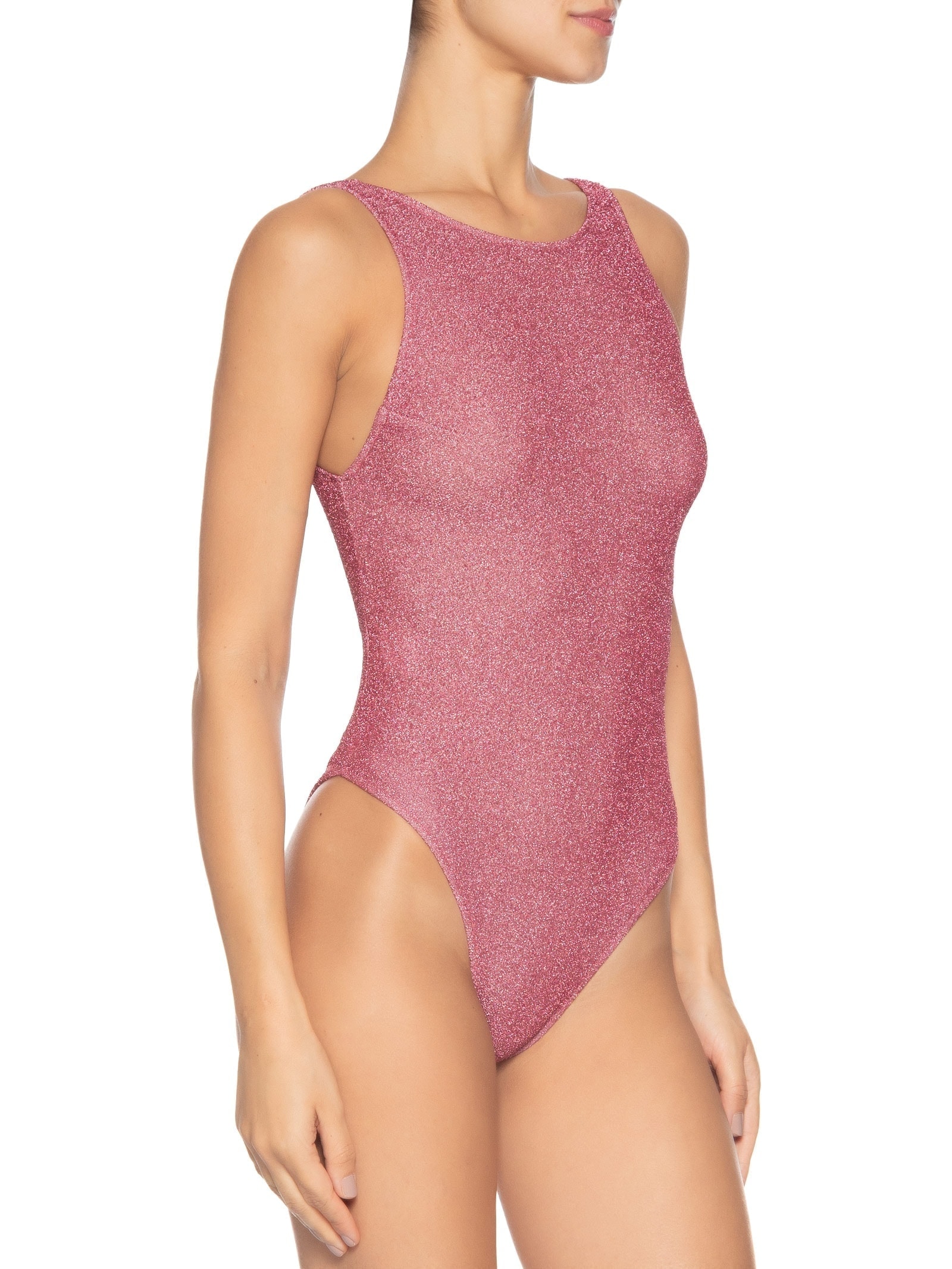 Body Carnaval Em Lurex Rosa Market 33