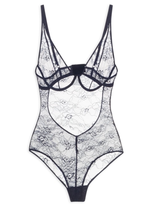 Body com Aro sem Bojo Renda Karine – Azul