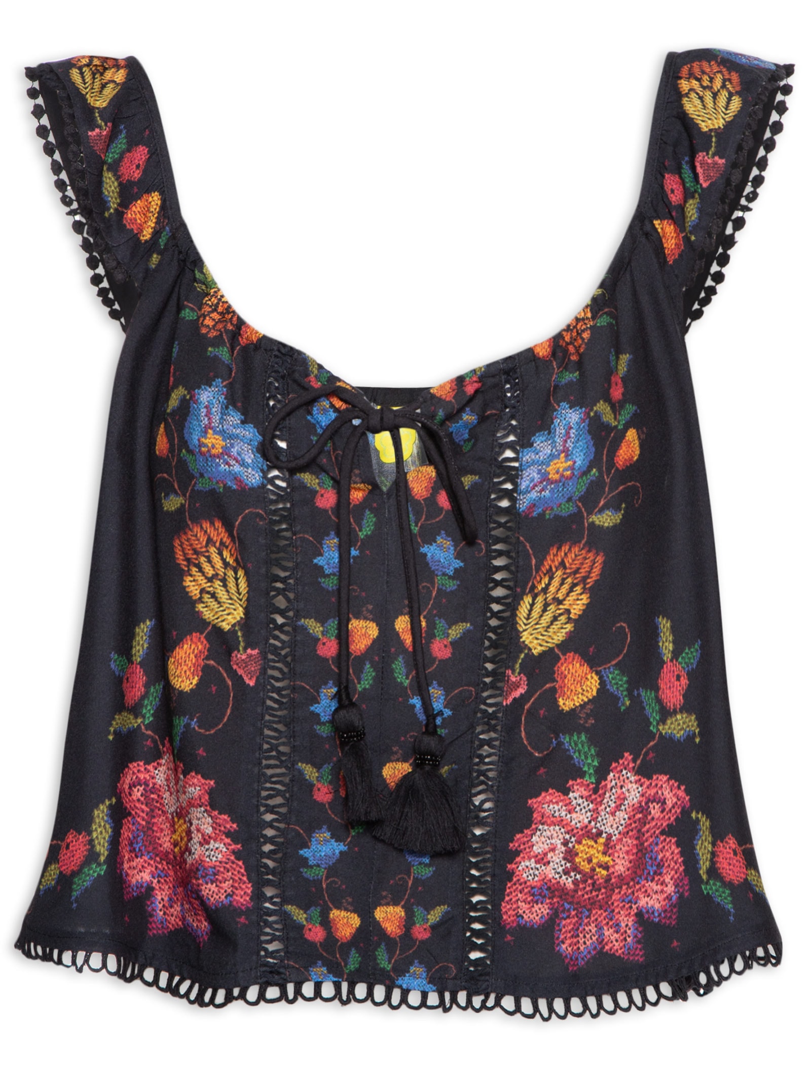 Body Com Decote Halter Amarelo Farm