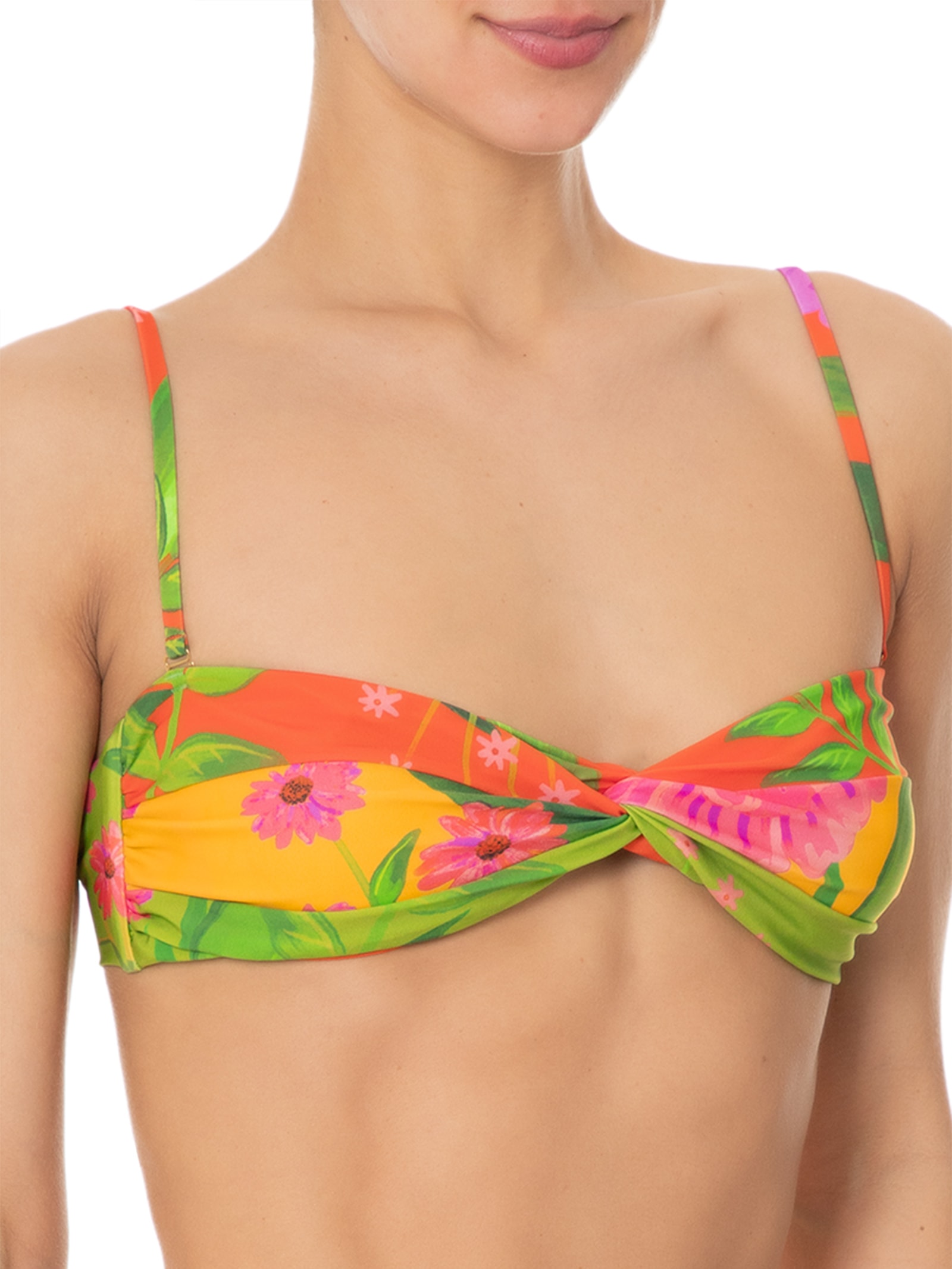 Body Com Decote Halter Amarelo Farm Praia