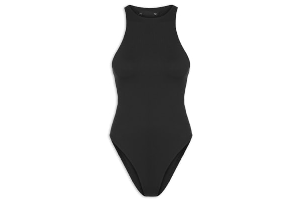 Body Com Decote Halter - Preto