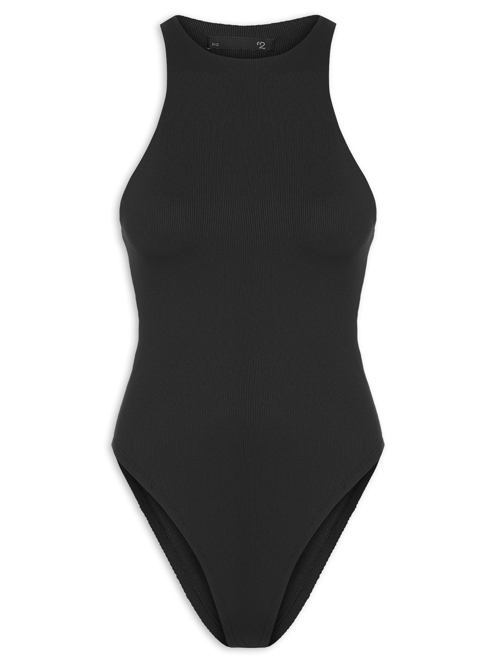 Body Com Decote Halter Preto '2Essential