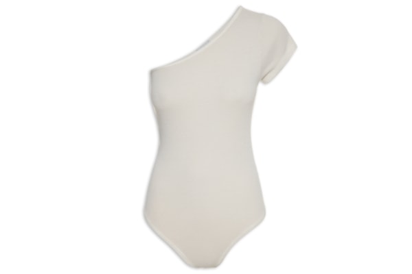 Body Com Detalhe Abertura Lateral - Bege