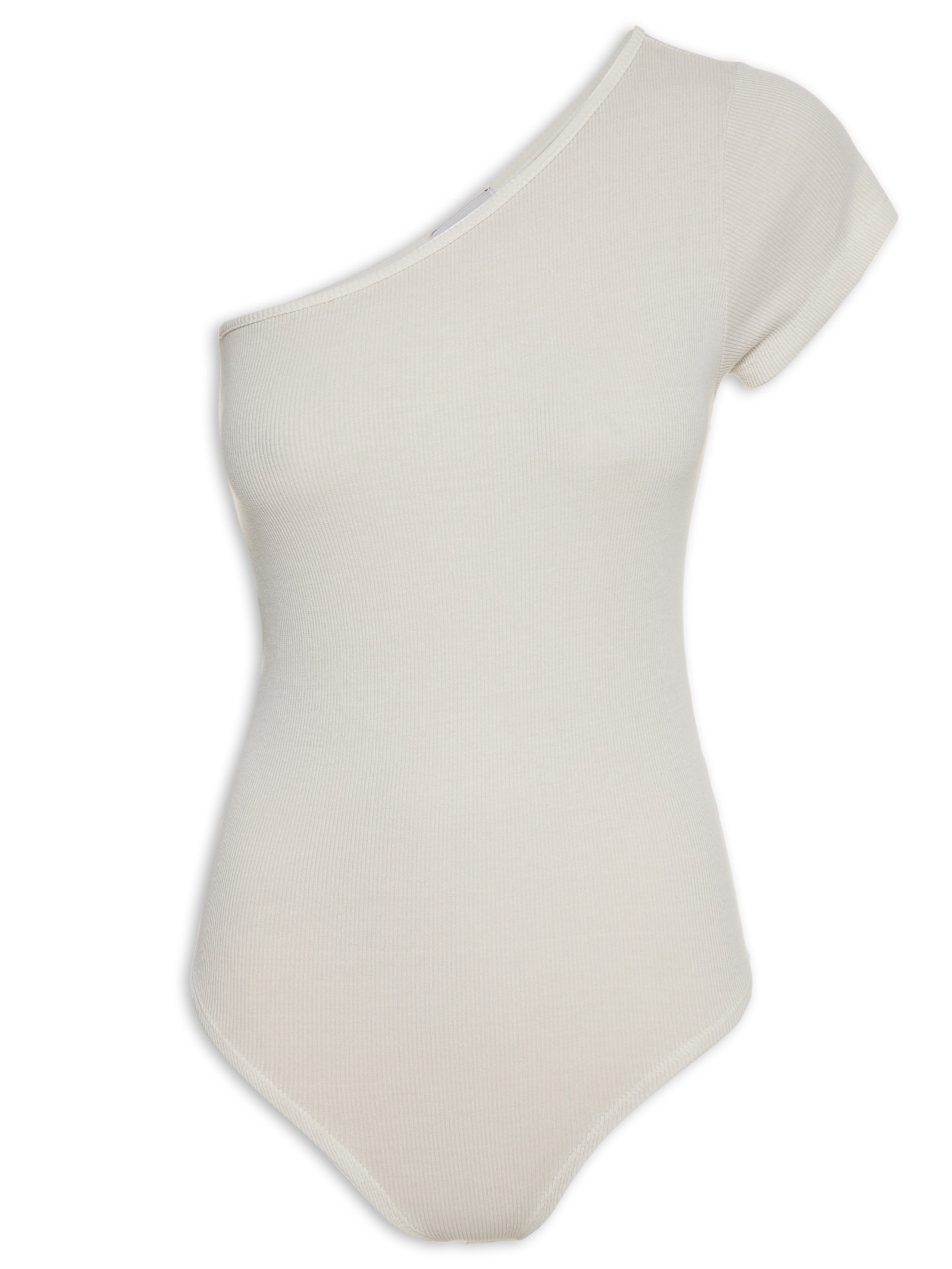 Body Com Detalhe Abertura Lateral Bege Basiq