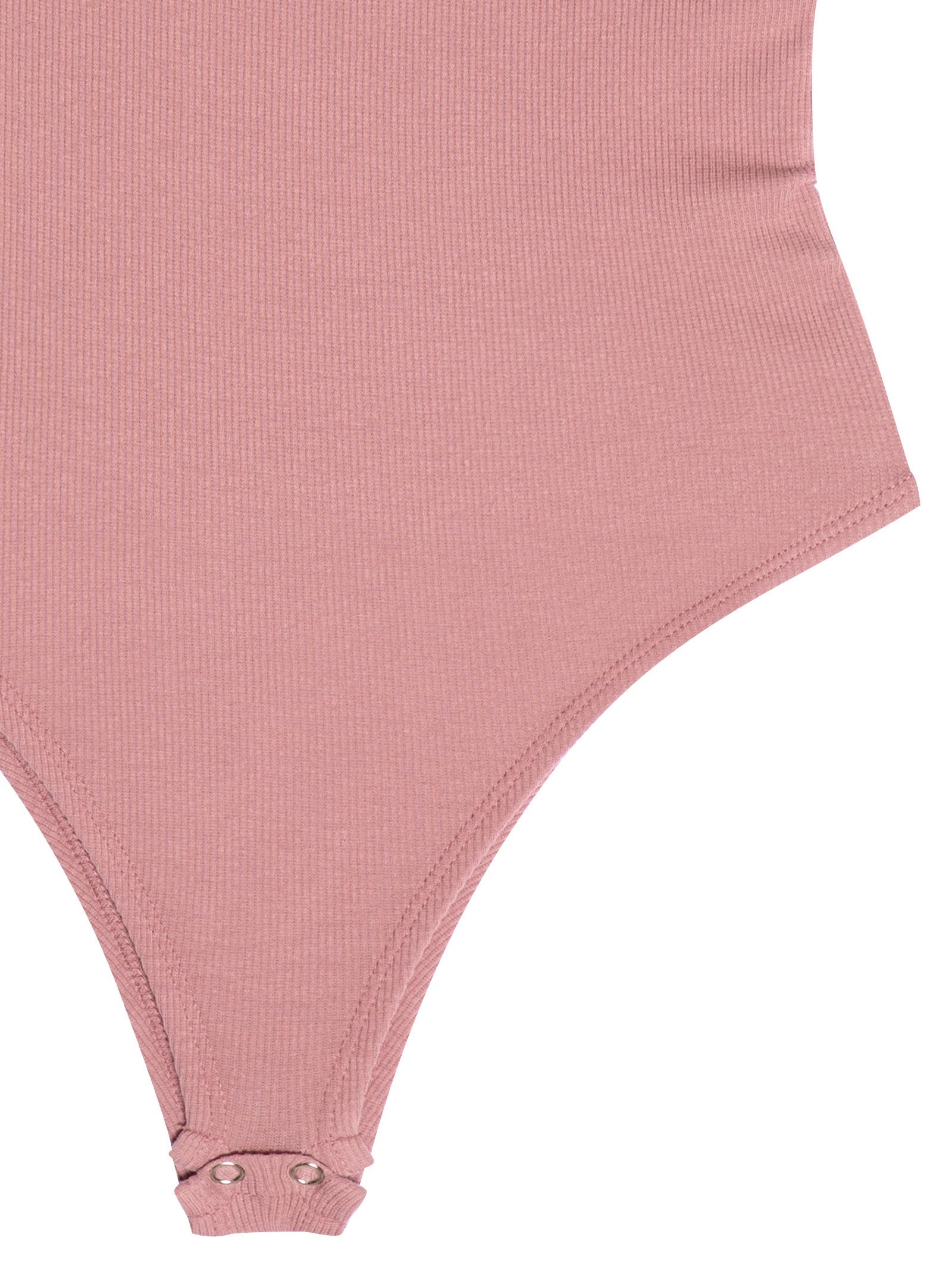 Body Com Detalhe Abertura Lateral Rosa Basiq