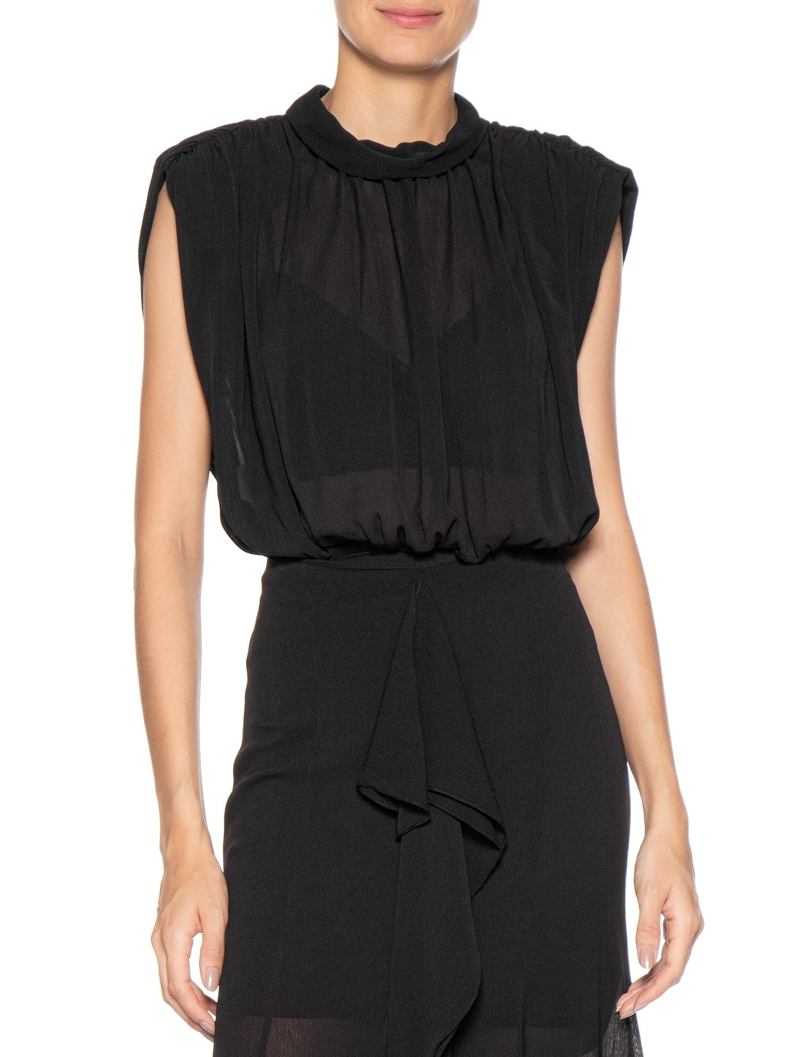 Body Com Ombreiras Preto '2Essential