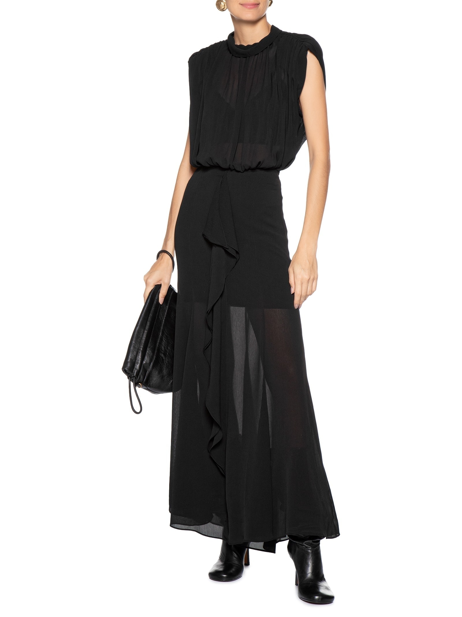 Body Com Ombreiras Preto '2Essential