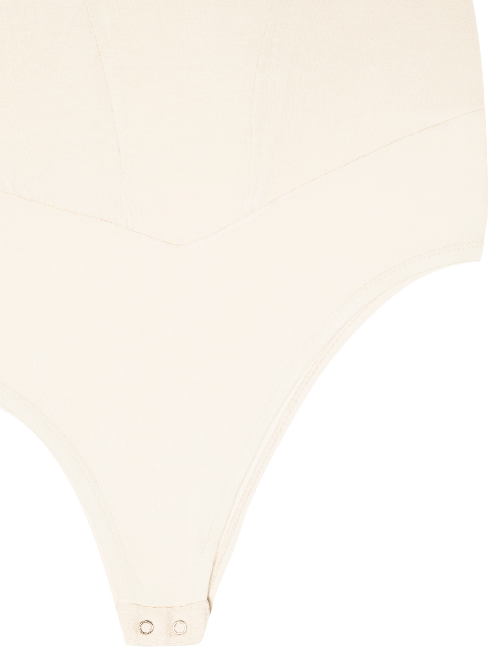 Body Com Recortes Centrais Off White Basiq