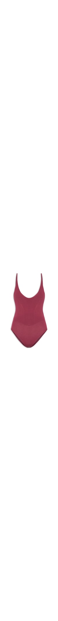 Body Com Recortes Centrais - Vermelho