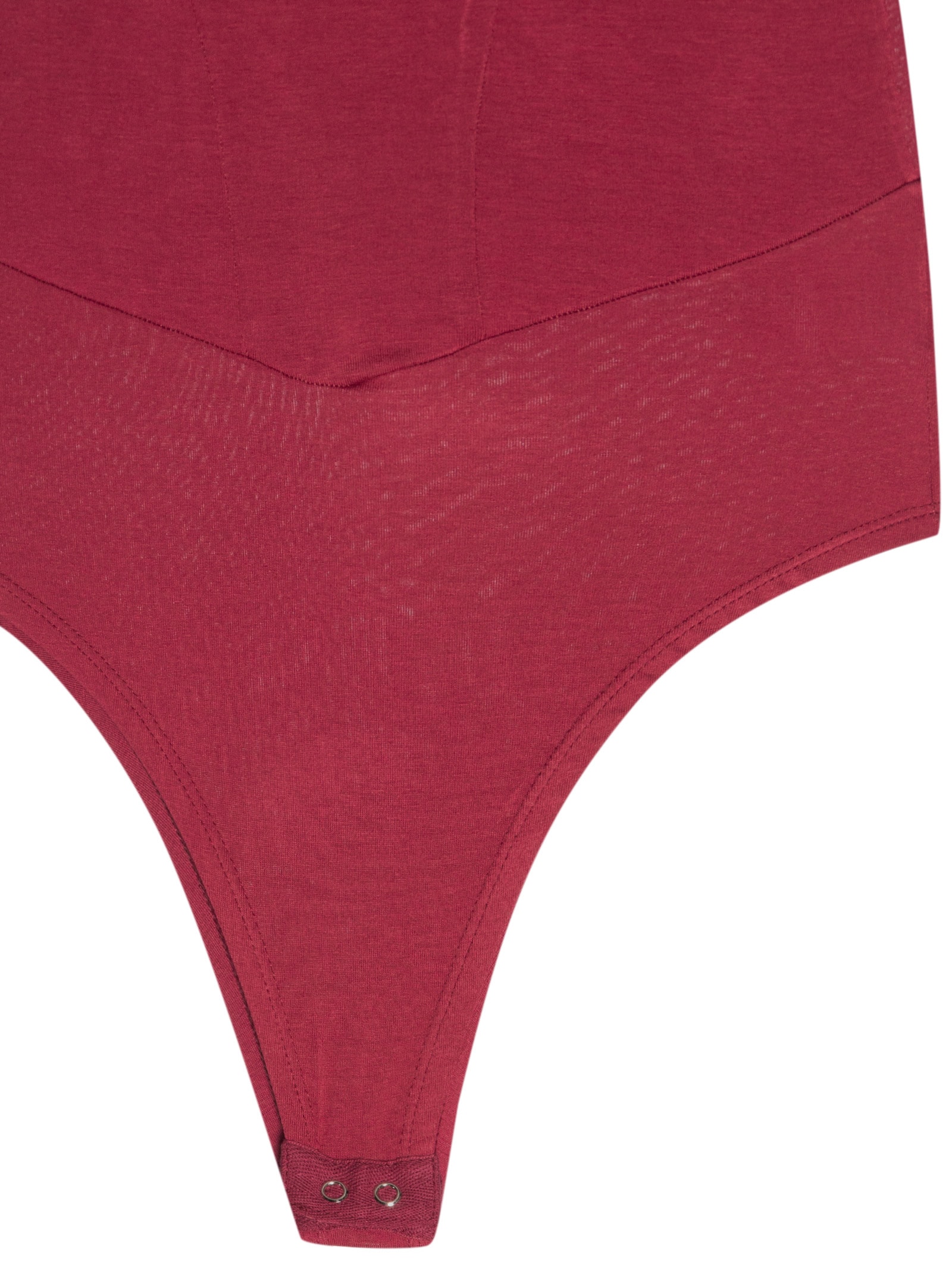 Body Com Recortes Centrais Vermelho Basiq