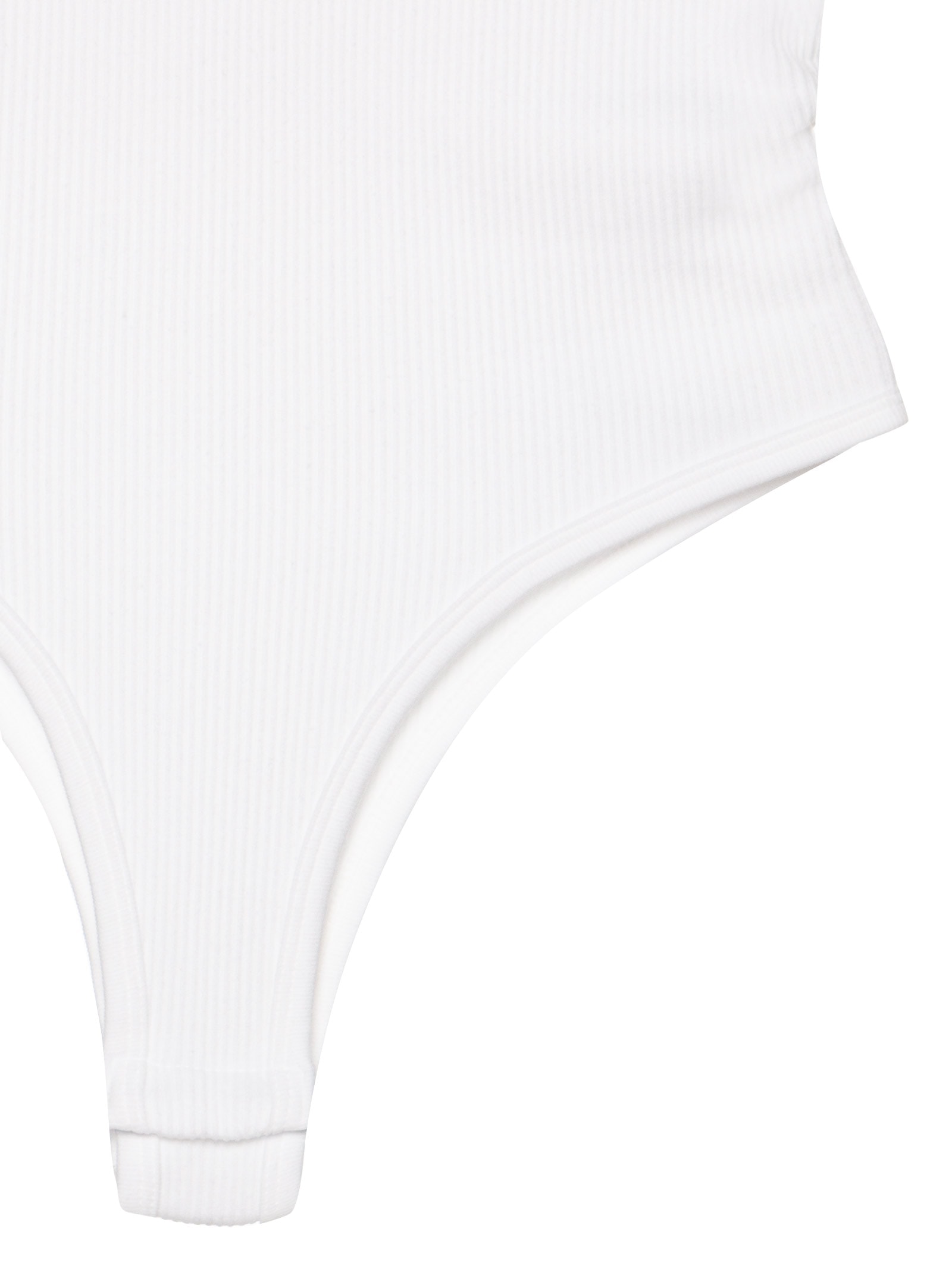 Body Comfy Sem Costura Decote Careca Branco Basiq