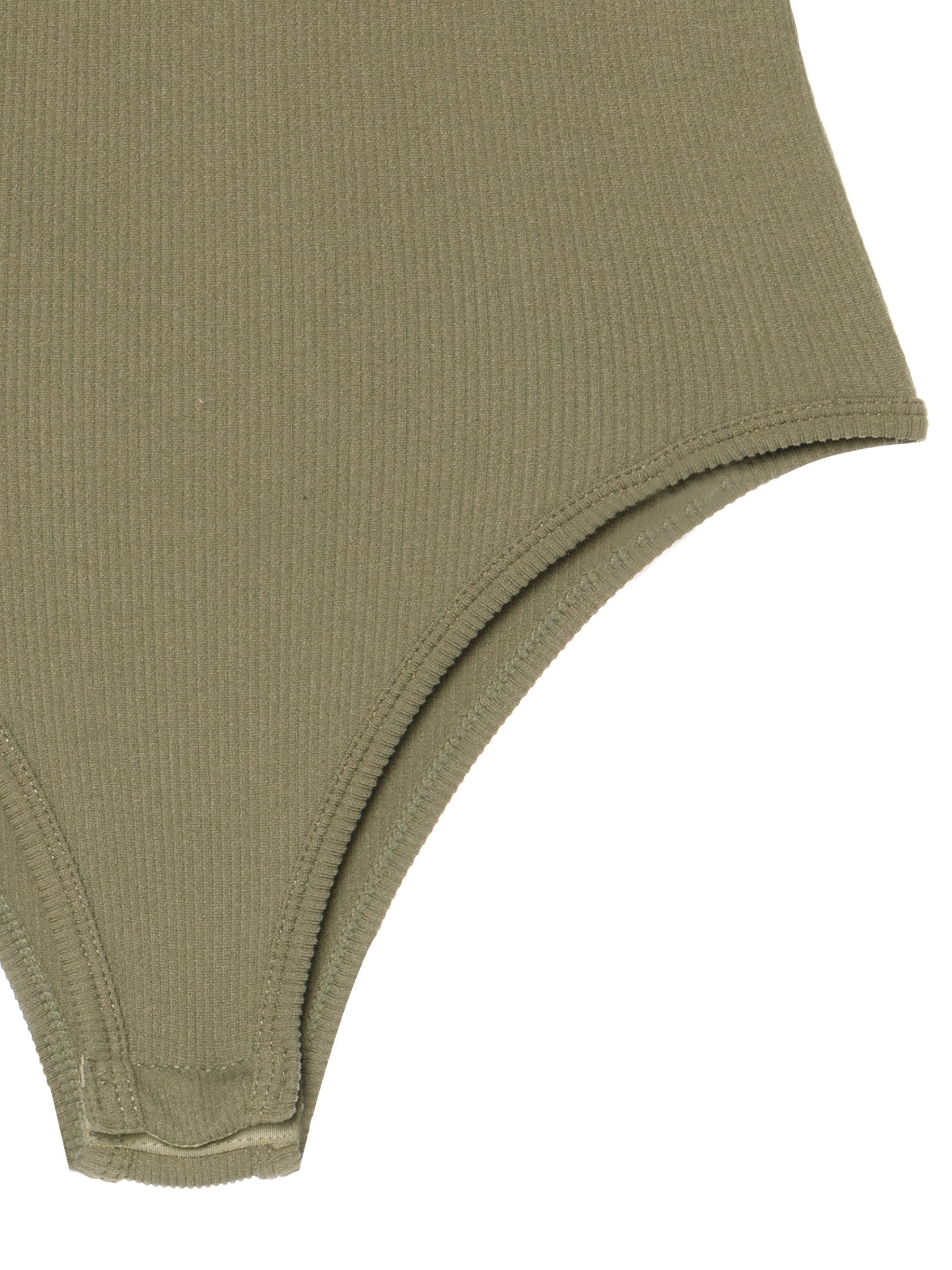 Body Comfy Sem Costura Decote Careca Verde Basiq