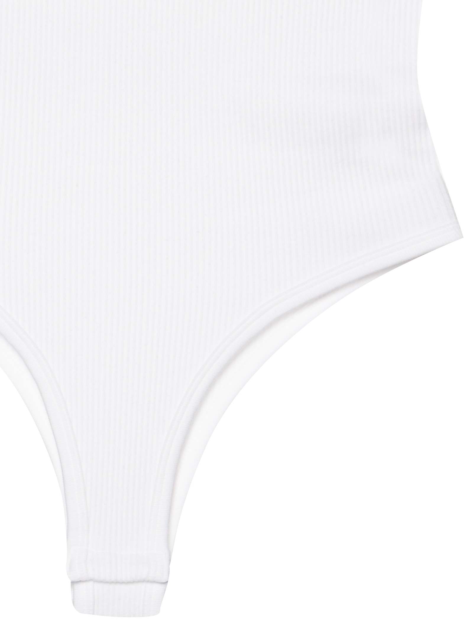 Body Comfy Sem Costura Decote U Branco Basiq