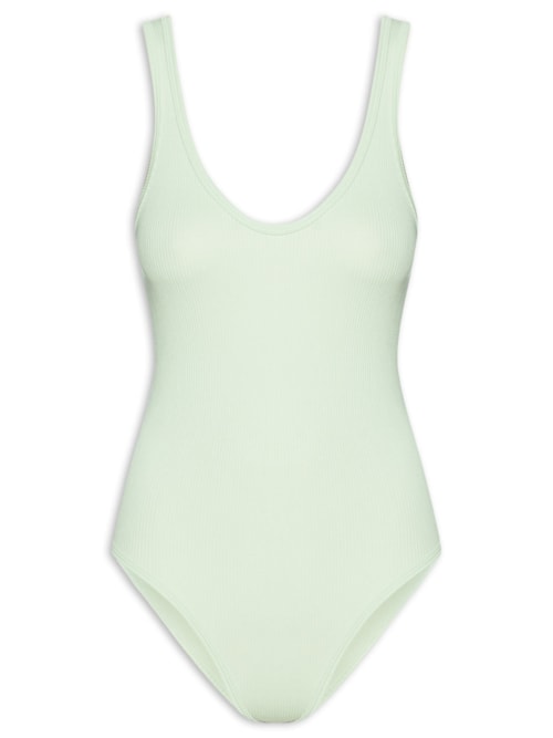 Body Comfy Sem Costura Decote U – Verde