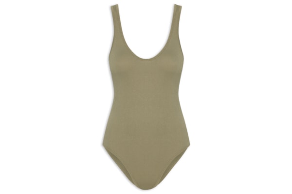 Body Comfy Sem Costura Decote U - Verde