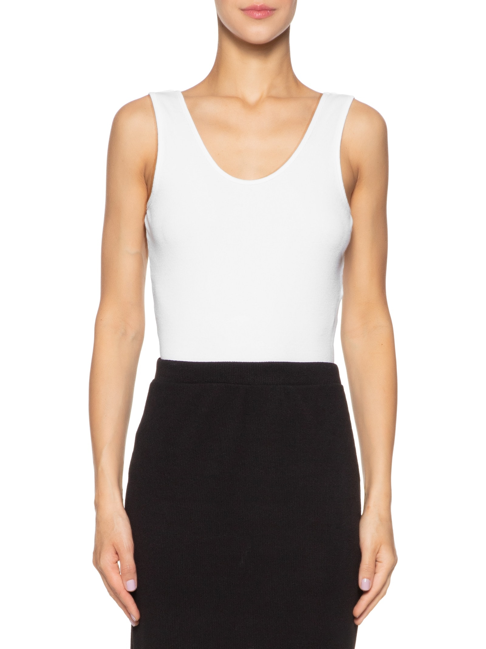 Body Costas Decotada Branco Basiq