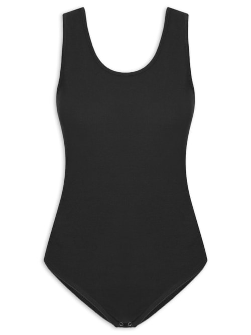 Body Costas Decotada – Preto