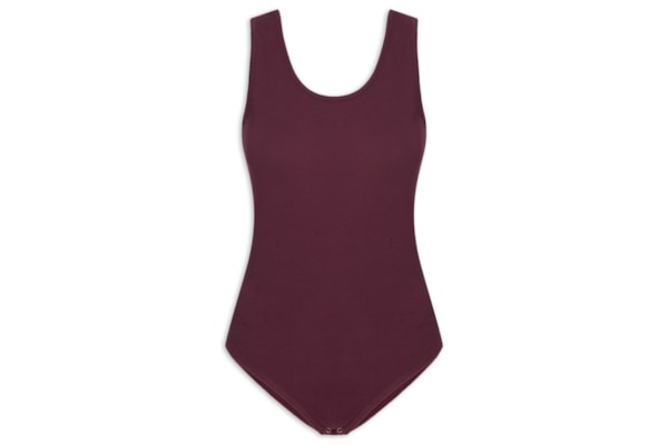 Body Costas Decotada - Vinho