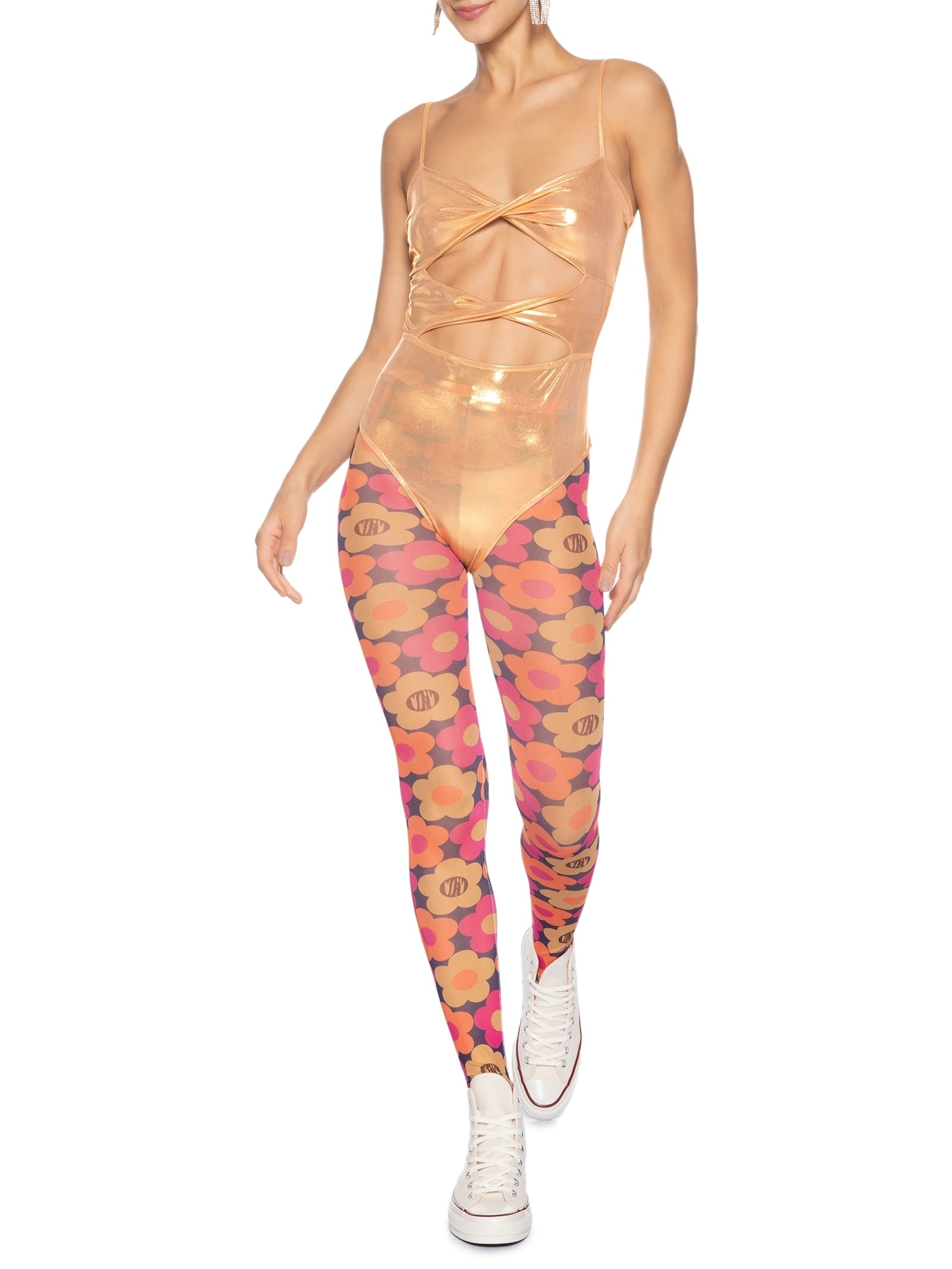 Body Cut Out Carnaval Metalizado Dourado Market 33