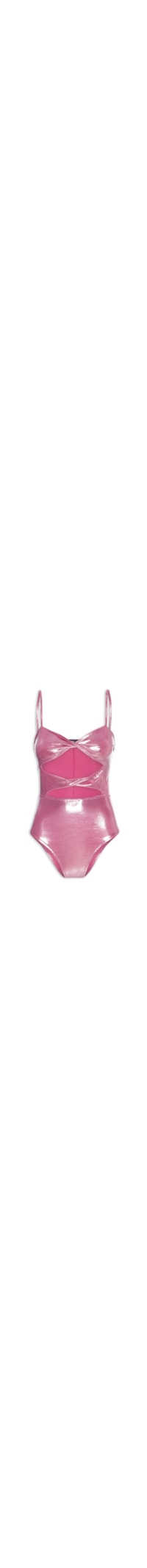 Body Cut Out Carnaval Metalizado - Rosa