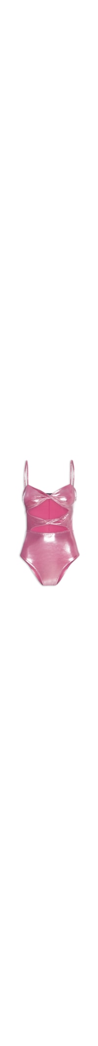 Body Cut Out Carnaval Metalizado - Rosa