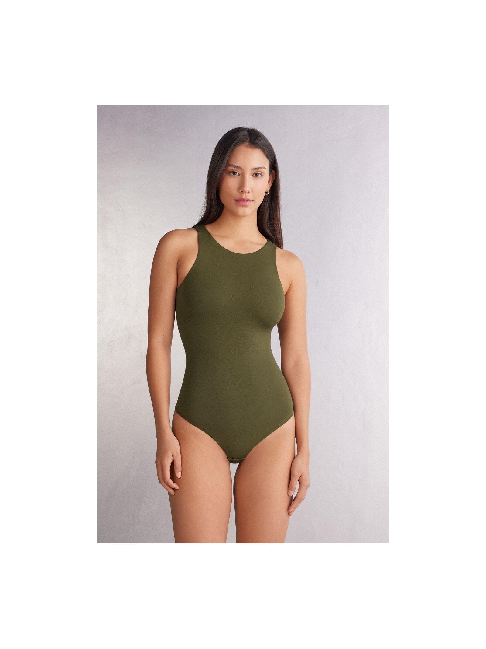 Body De Alças Largas Em Fresh Bamboo Verde Intimissimi