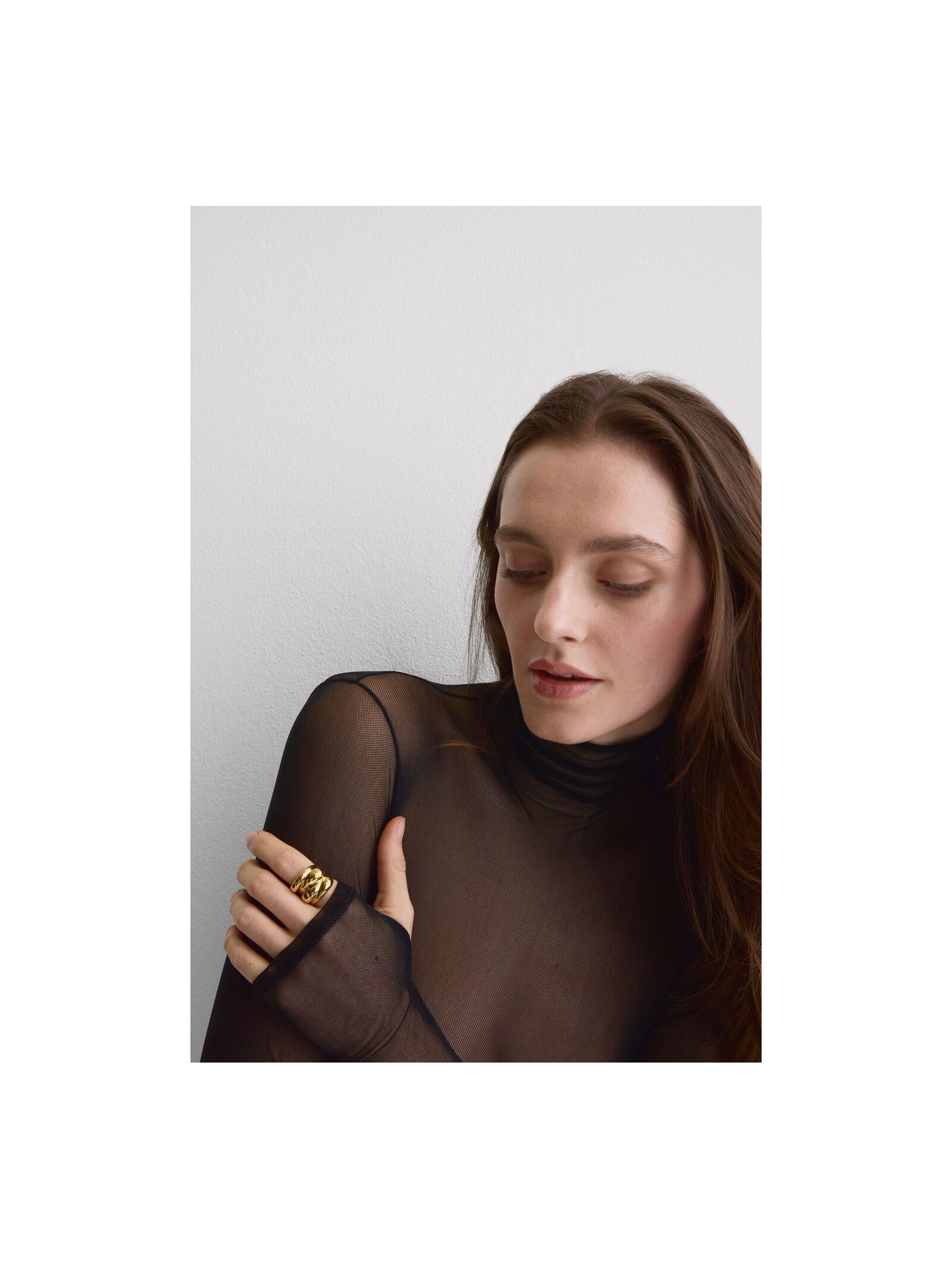 Body De Gola Alta Em Tule Preto Intimissimi