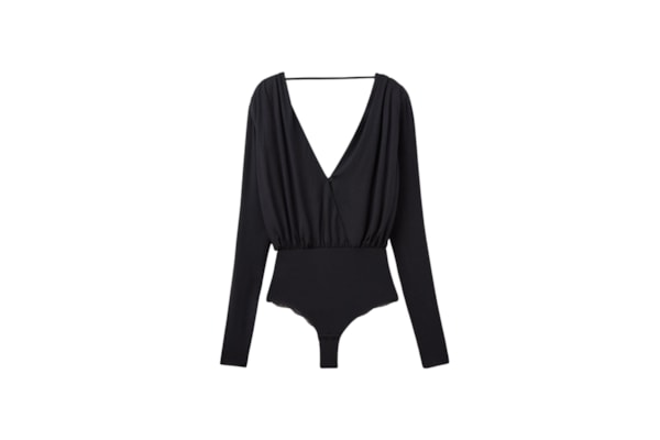 Body De Manga Comprida Em Modal The Star Of The Show - Preto