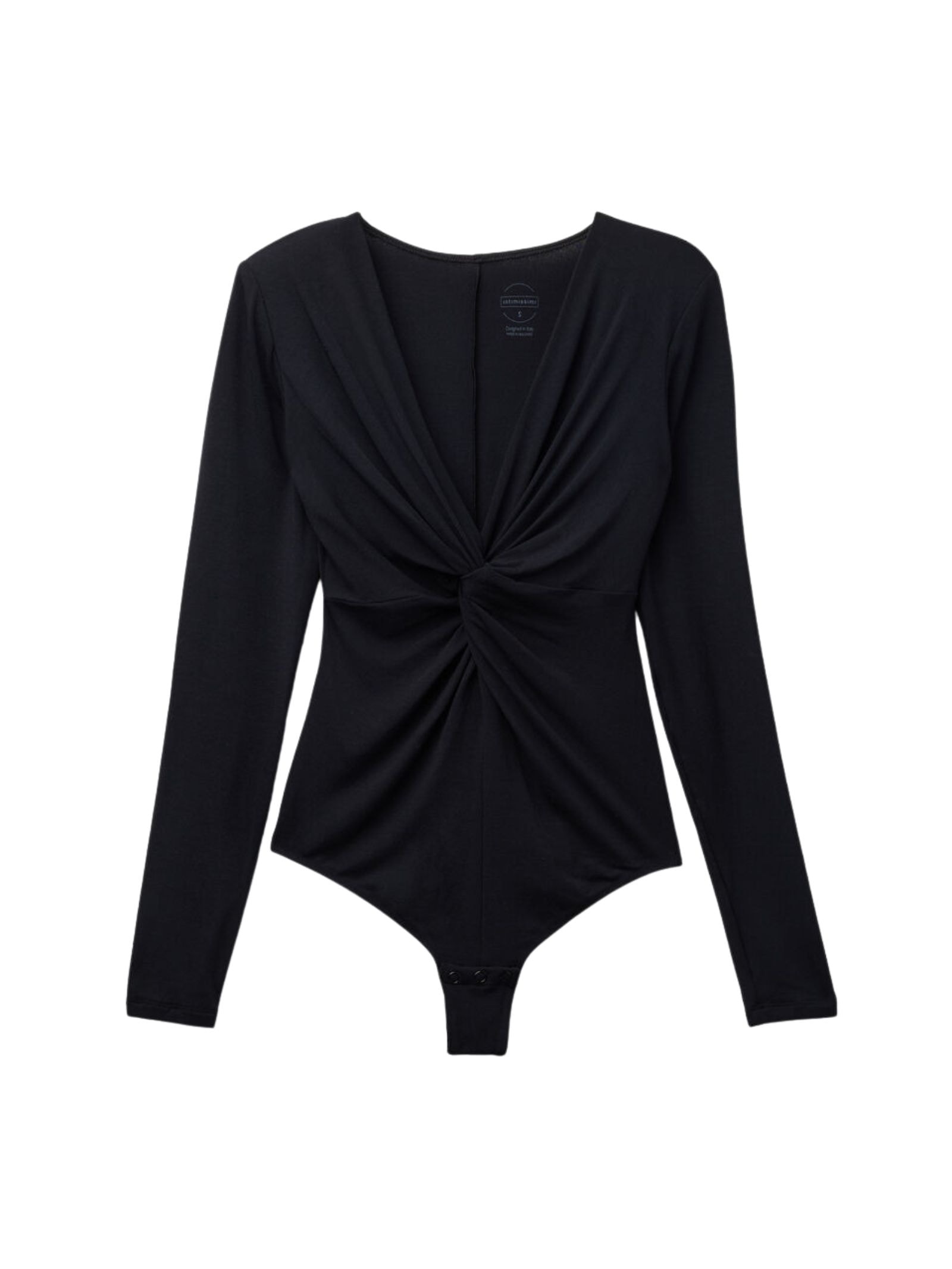 Body De Manga Comprida Sensual Attitude Em Modal Preto Intimissimi