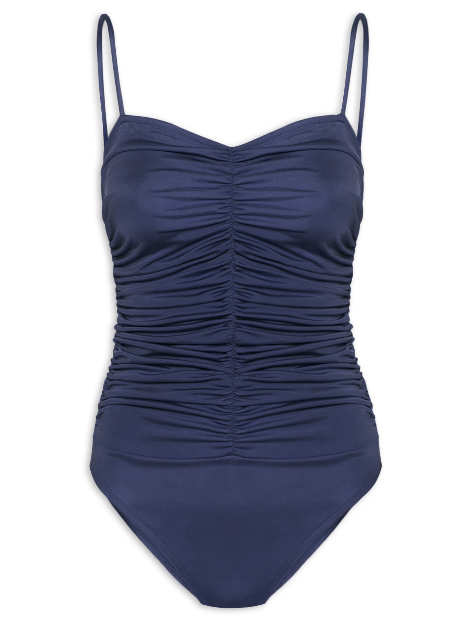 Body Decote Com Franzidos Azul '2Essential