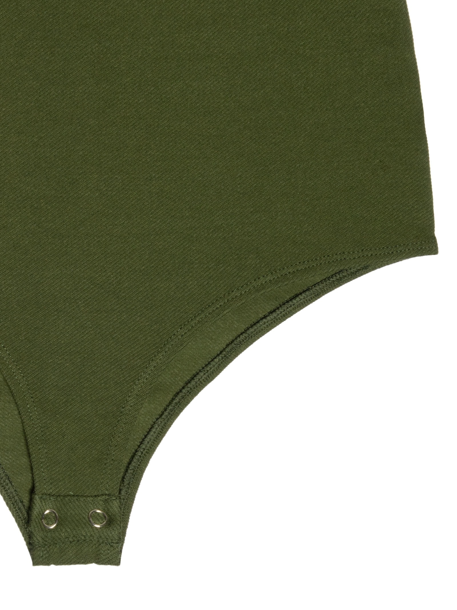 Body Decote Cruzado Frente Única Em Malha Verde '2Essential