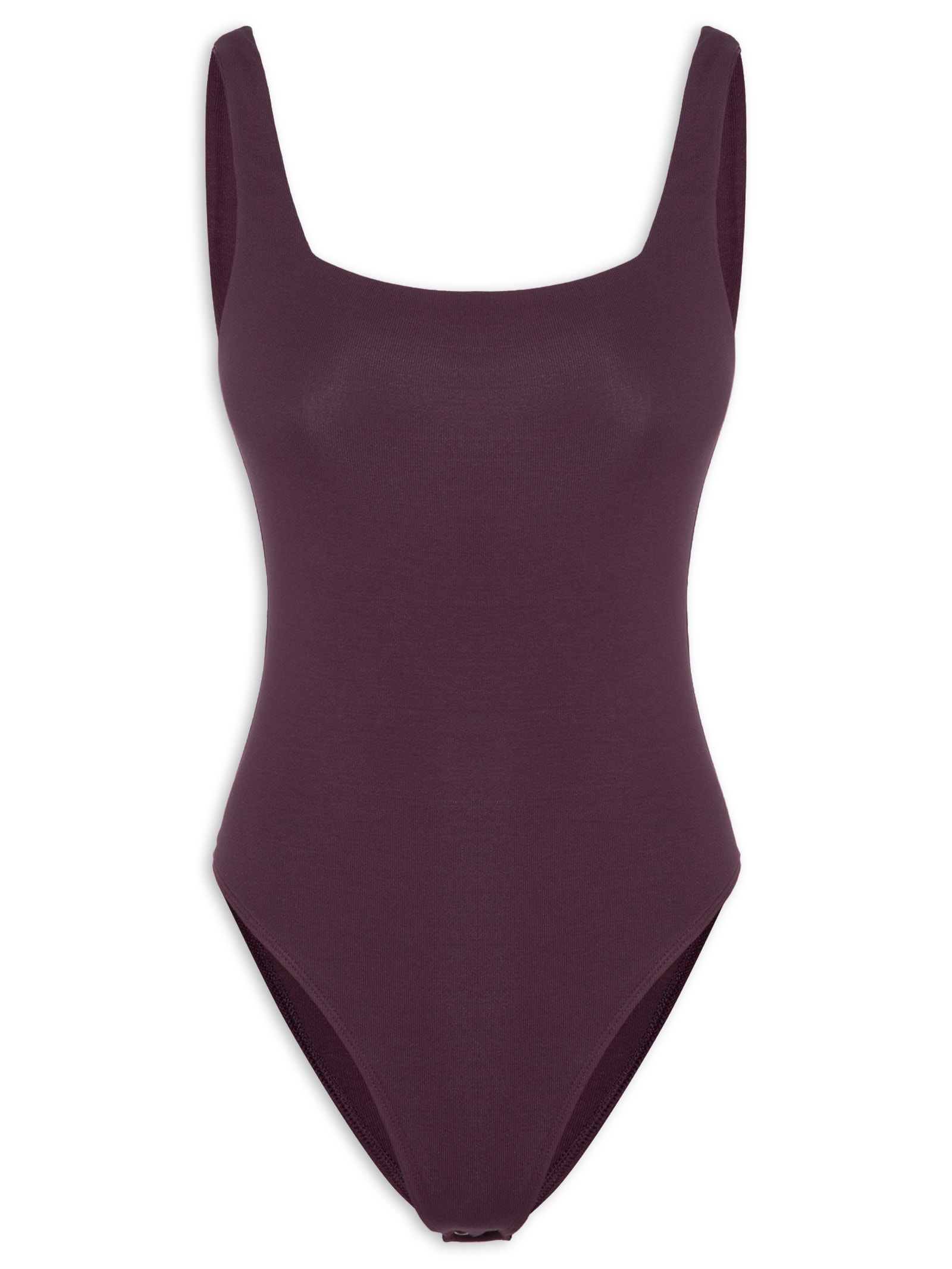 Body Decote Quadrado Roxo Animale