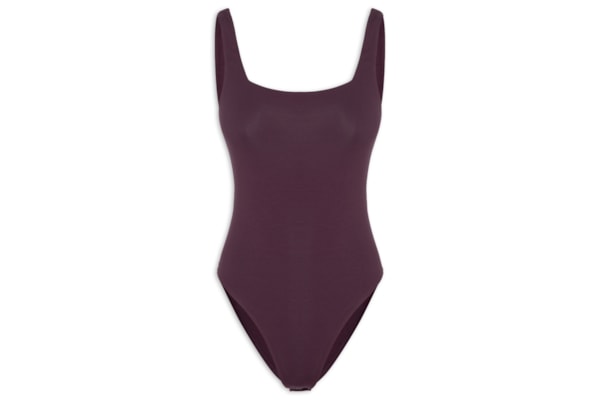 Body Decote Quadrado - Roxo