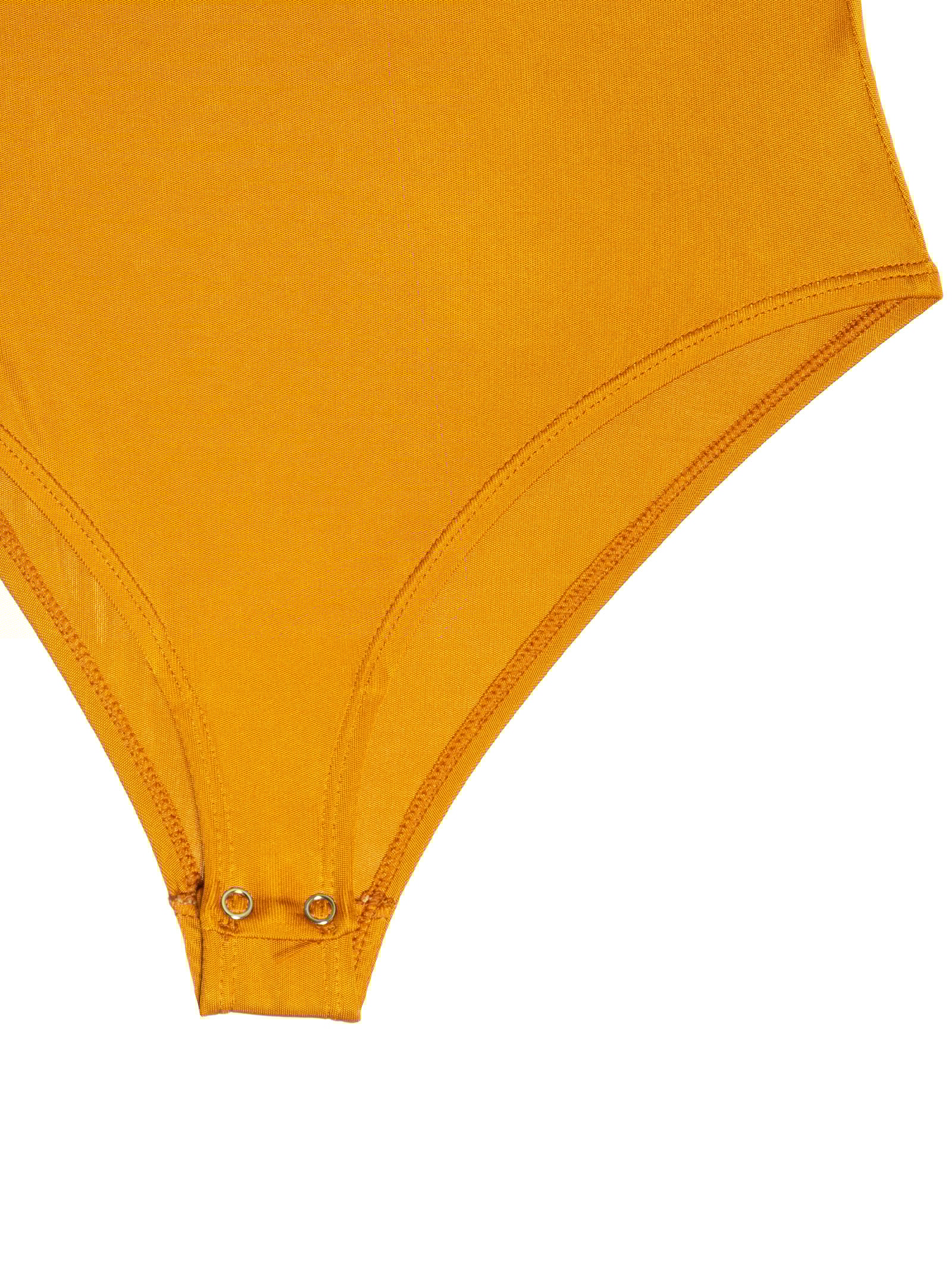 Body Em Malha Com Franzidos Amarelo '2Essential