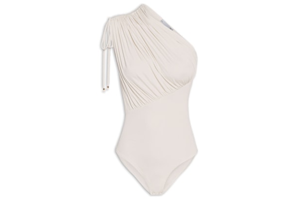 Body Em Malha Com Franzidos - Bege