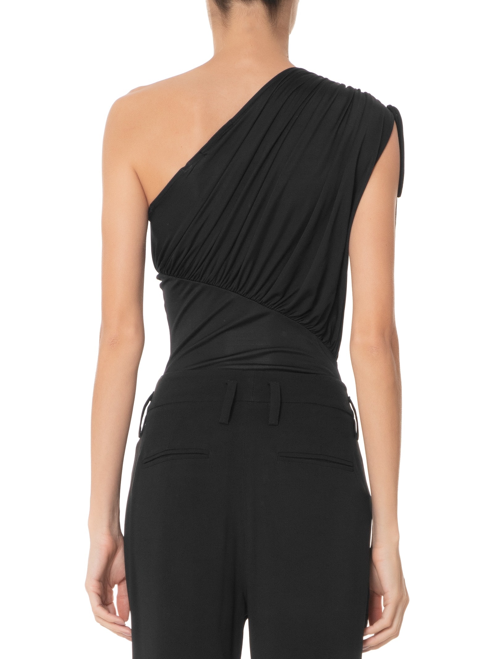 Body Em Malha Com Franzidos Preto '2Essential