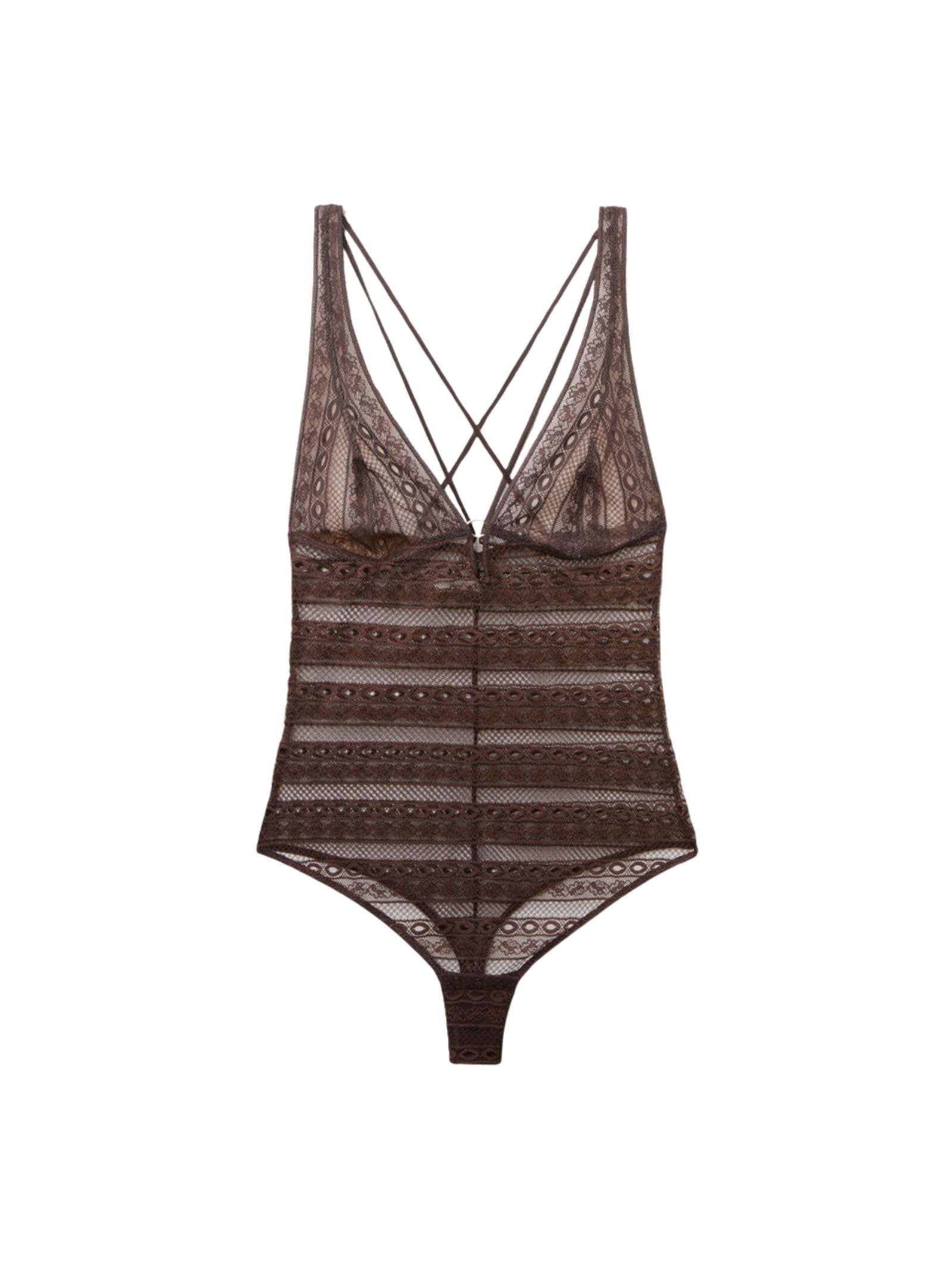 Body Em Renda Get Noticed Marrom Intimissimi