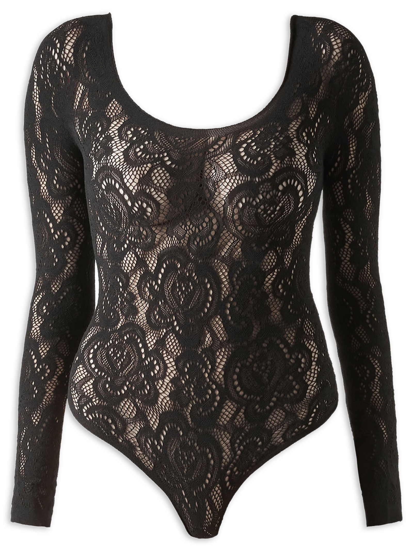 Body Em Renda Preto Calzedonia