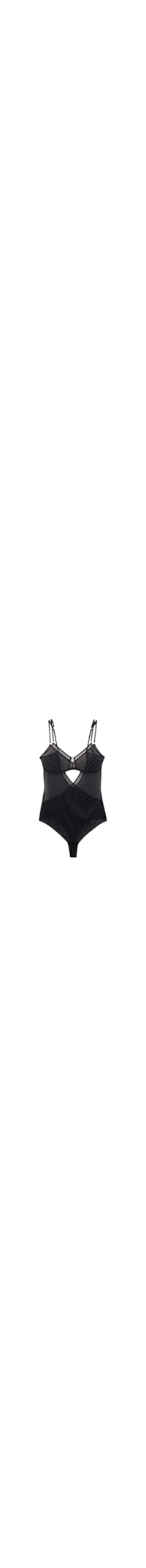 Body Em Tule Modern Attitude - Preto