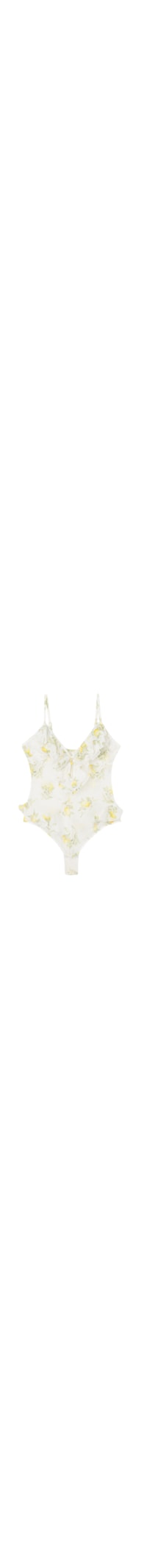 Body Em Tule Vacanze Italiane - Amarelo