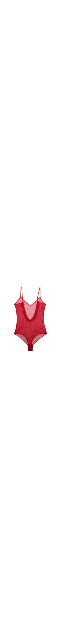 Body Em Tule Winter Of Love - Vermelho