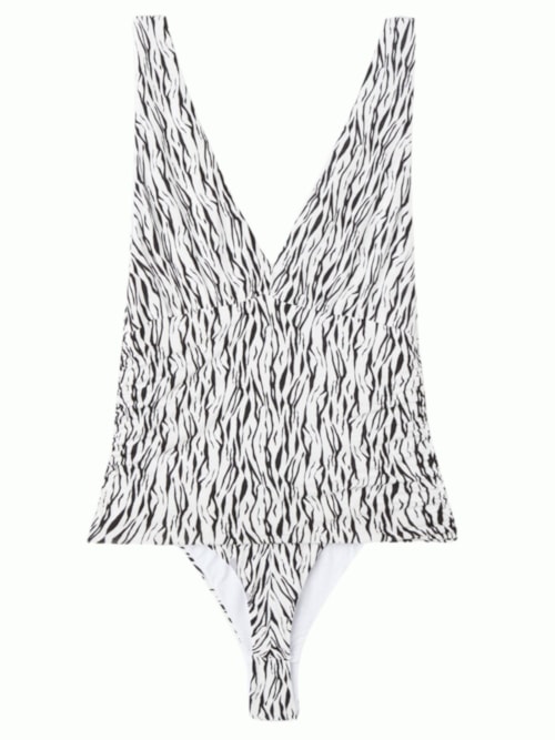 Body Em Viscose Go Animalier - Preto