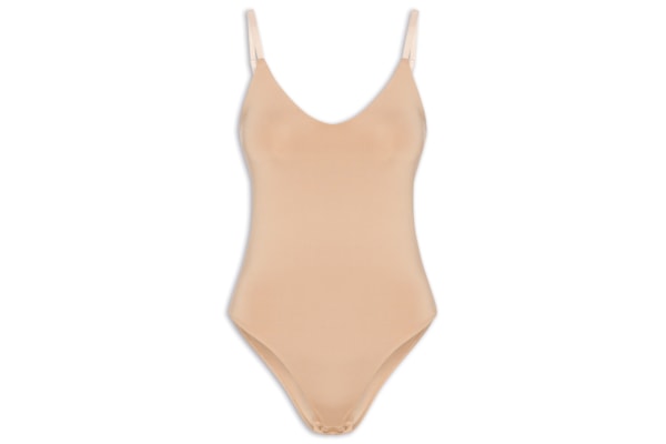 Body Feminino Alças Finas Reguláveis - Bege