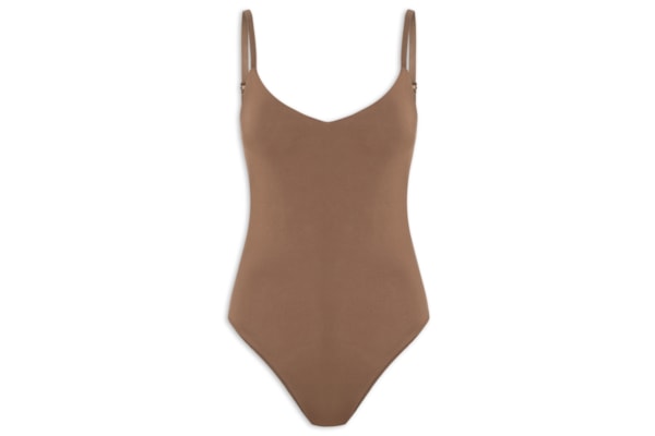 Body Feminino Alças Finas Reguláveis - Marrom