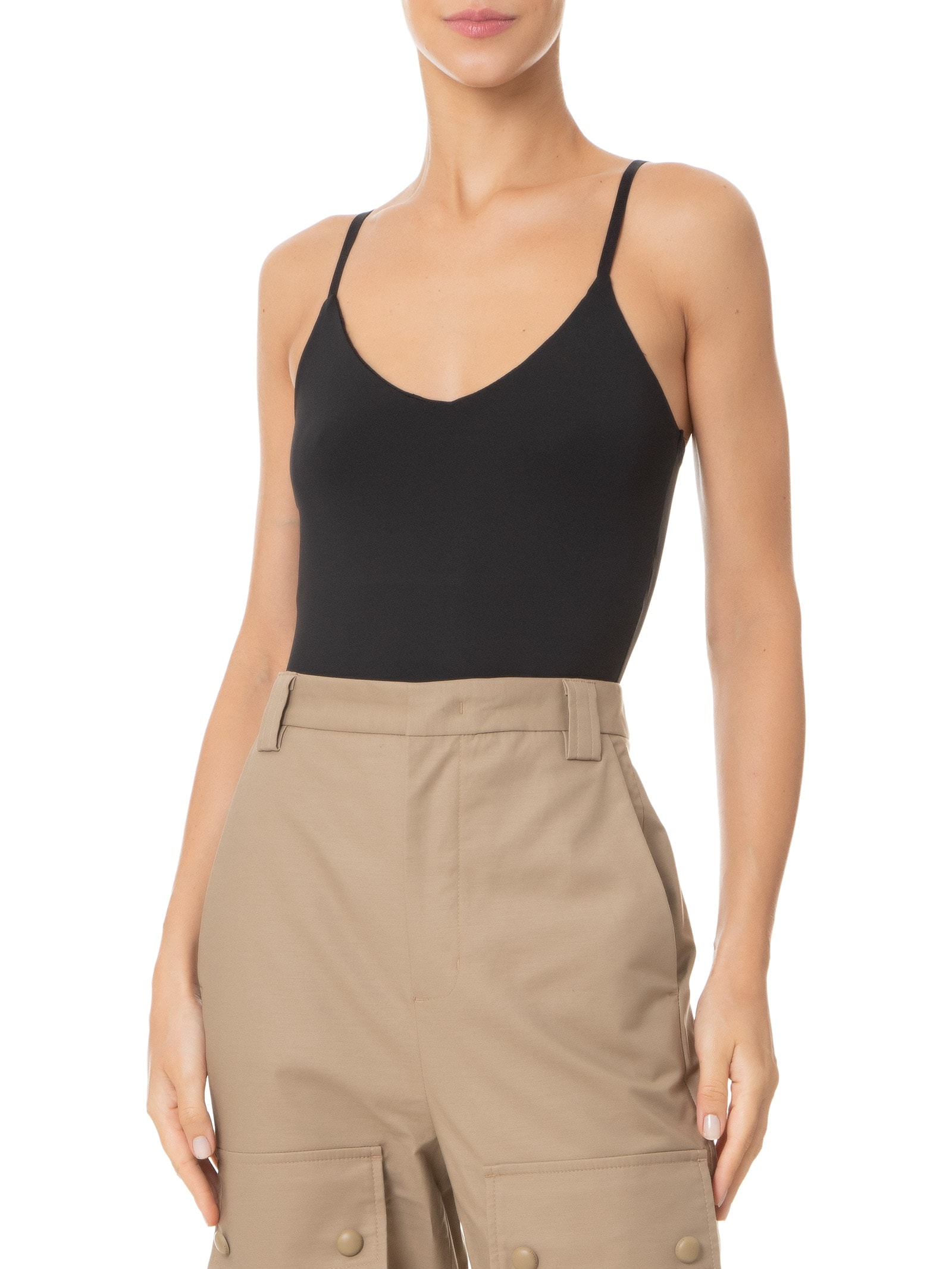 Body Feminino Alças Finas Reguláveis Preto Basiq