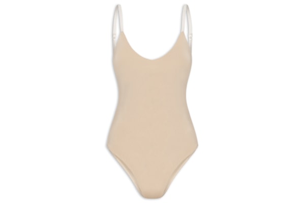 Body Feminino Alcinha Básico - Bege