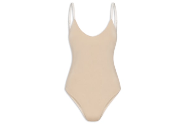 Body Feminino Alcinha Básico - Bege