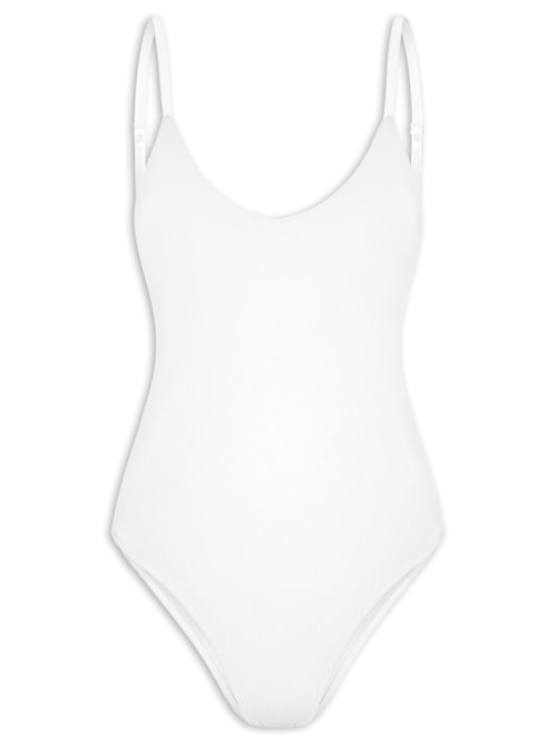 Body Feminino Alcinha Básico - Branco