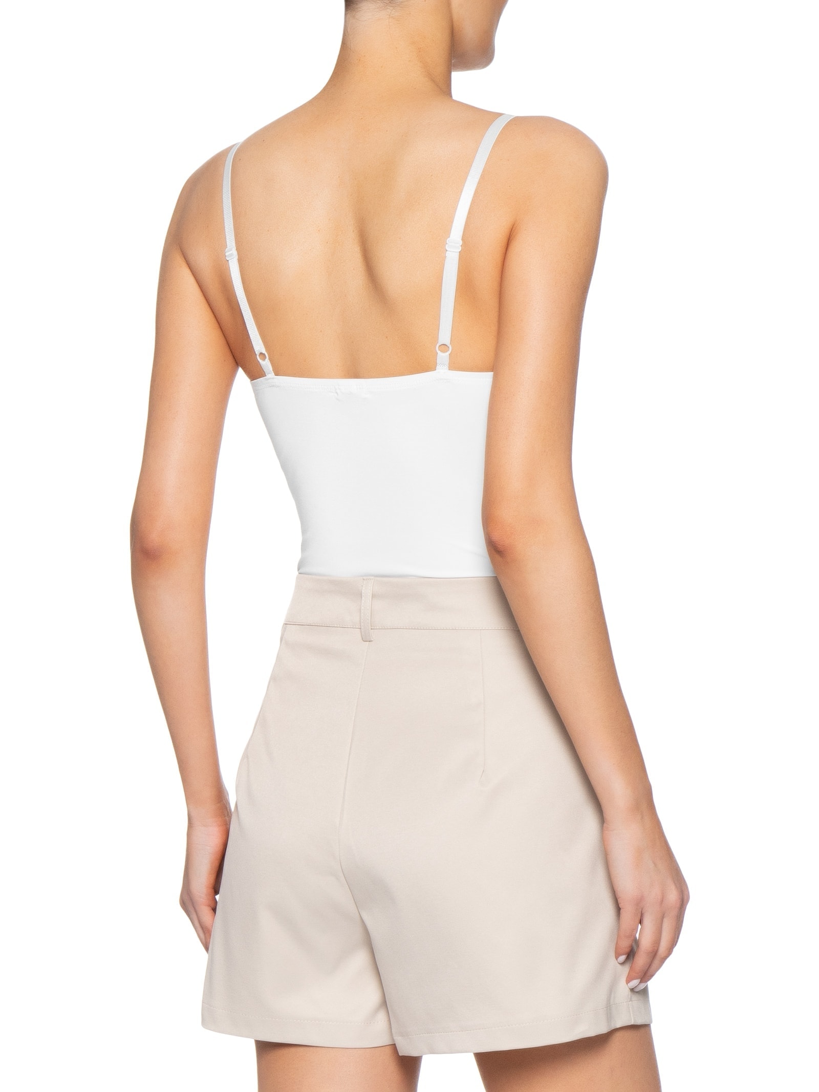 Body Feminino Alcinha Básico Branco Basiq