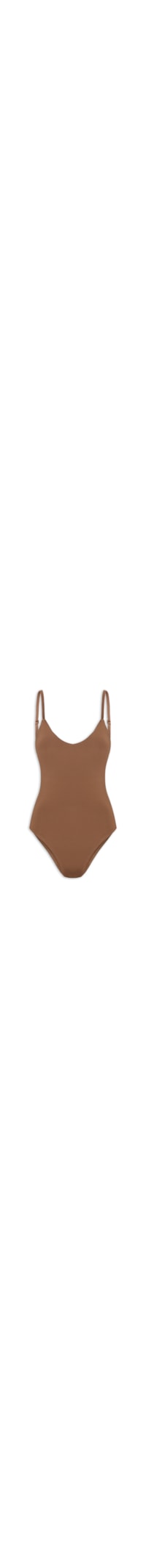 Body Feminino Alcinha Básico - Marrom